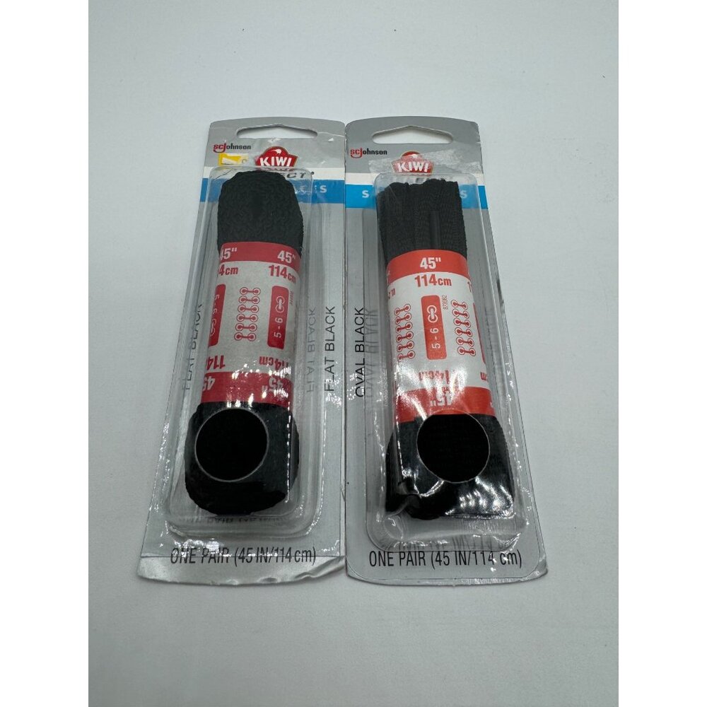 Kiwi Select Sport Laces 45” Oval Black - Brand New In Box